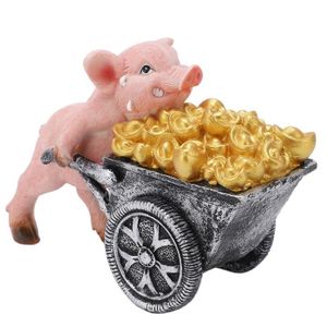 Exceart Figurine de cochon en résine en forme de cochon en forme de cochon  en forme de cochon - Décoration de gâteau de voiture - Décoration de tableau  de bord - Cadeau