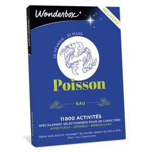 COFFRET SÉJOUR Wonderbox - Coffret cadeau poisson - Box astrologi