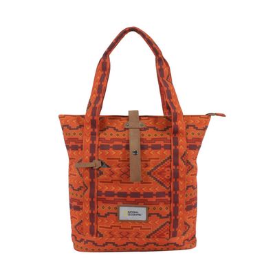 Pochette En Soie Unisexe Tony & Paul – Orange, Ourlet Orange, Fabriquée En Italie