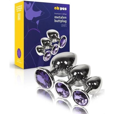 Kit De 3 Plugs Anaux Débutants Toy Joy - Noir, TPE Flexible, Pour Homme Et Femme