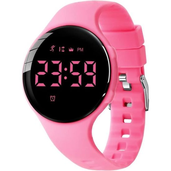 Montre Chronomètre Sport Garçon - Affichage LCD, Alarme, Date - Gris - 4