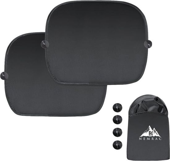 2 Pare-soleils De Voiture Pour Les Vitres Latérales - Magnétiques