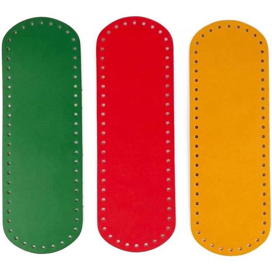 PandaHall 1 paquet Fond de sac ovale long en crochet Paquet de 2 Anses