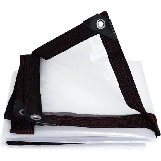 SHANNA Bâche De Protection Exterieur Avec Oeillets, 3x3m 180 G/m² PE Bâche Voiture Piscine, Imperméable Résistante Aux Déchirures UV Intempéries, Bâches Multiusage Pour Meubles De Jardin, Noir Argenté