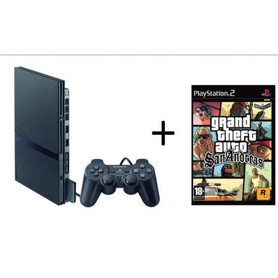 Console Sony PlayStation 2 Slim – Noir – PAL – Occasion