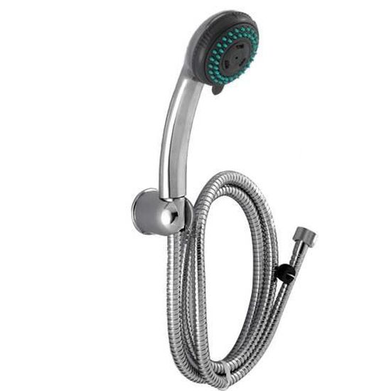 Porter Set Douchette Croma 100 1 jet avec Flexible de Douche 1,25m et Porte-Douchette 27574000