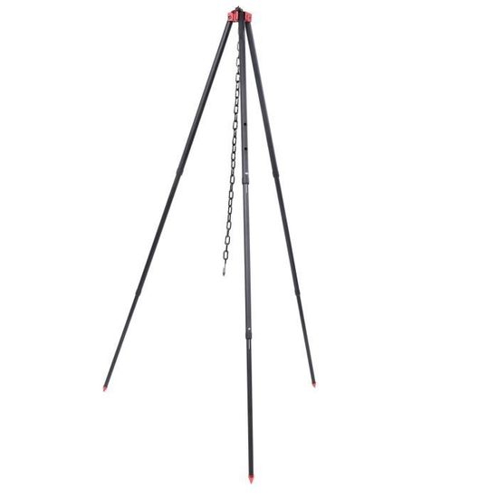 Trépied Pliable Pour Feu De Camp Et Barbecue – Support De Grille En Fer Haute Température, Avec Sac De Rangement