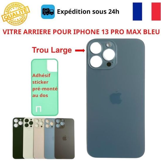 Vitre Arrière De Remplacement Pour IPhone 13 - Kit Avec Outils Et Adhésif - 6 Couleurs Au Choix (Noir, Blanc, Rouge, Vert, Bleu, Rose) - 11