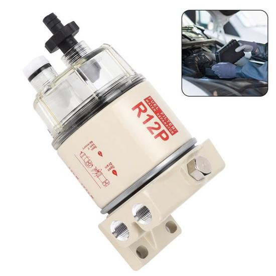 Filtre à Carburant Diesel Marine R12T - Séparateur Eau 10 Microns, 30 GPH, Pour Bateau/moteur Diesel - 3
