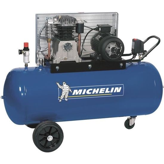 Compresseur 200 litres à gros débit d'air Michelin