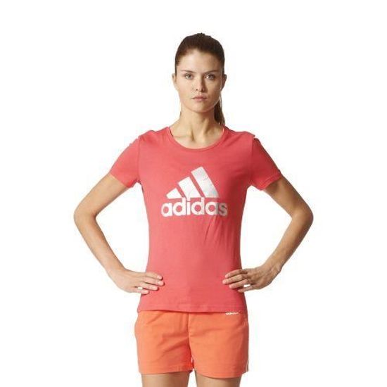 tee shirt rose adidas