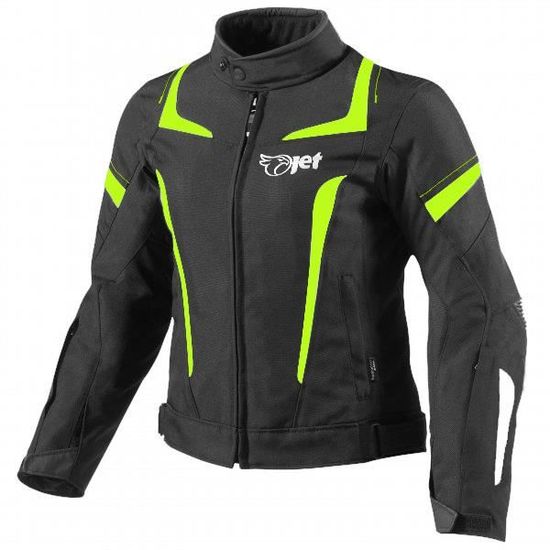 JET Blouson Veste Moto Femme Imperm?�able Avec Armure Textile (Fluro) - Cdiscount Auto