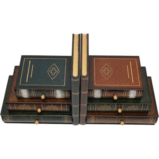 2 Serre-Livres Enfant Renard - Fabriqué En Italie Métal Décoratif