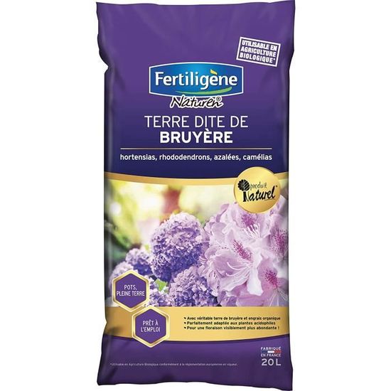 Terre De Bruyère ALGOFLASH 6 L - Prête à L'emploi Pour Plantes Acidophiles