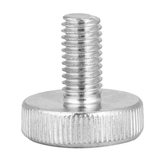 LUCKDANO 10 Pièces M8 Vis à Tête Moletée Plate En Acier Au Carbone Zingué, Serrer Et Desserrer à La Main, Entraînement Manuel Pour Appareils électriques, Outils, Voitures (M8 * 12 ​​(10