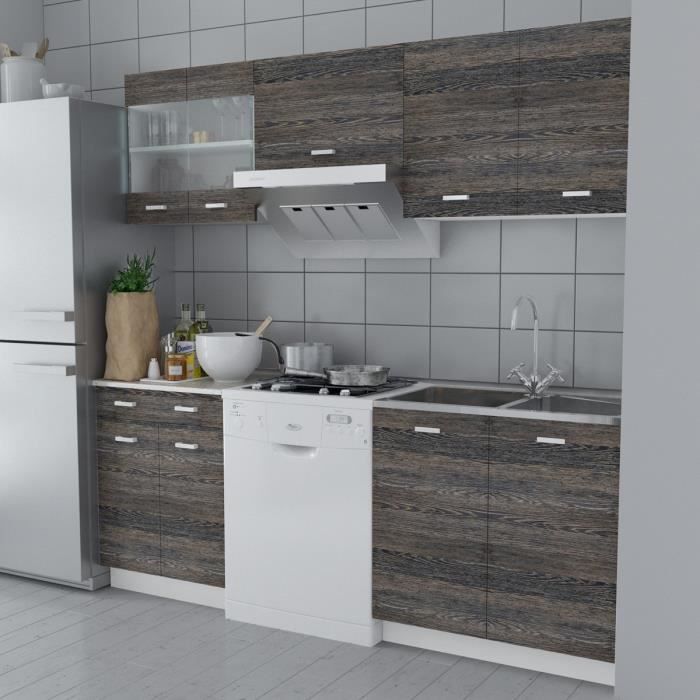 Cuisine complète 5 pièces Aspect wenge