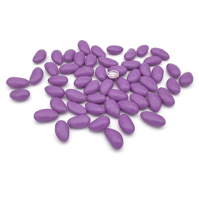 Dragées amandes fines tendres 1kg - Coloris parme - Fabrication française