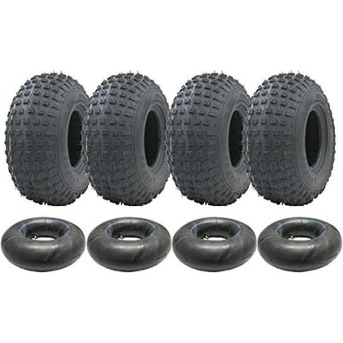 4-145/70-6 - Atv Pneus Et Tubes Set 50cc 90cc 110cc 75 Kgs - Wanda P319 Pneu Quad