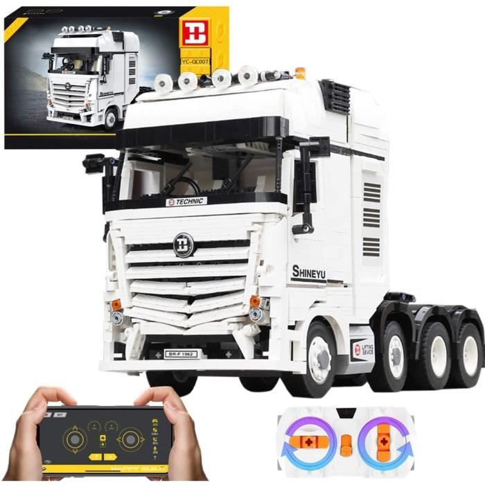 VEHICULE A CONSTRUIRE ENGIN TERRESTRE A CONSTRUIRETETAKE Technic Camion télécommandé 2.4G-APP Jeu de Cons379