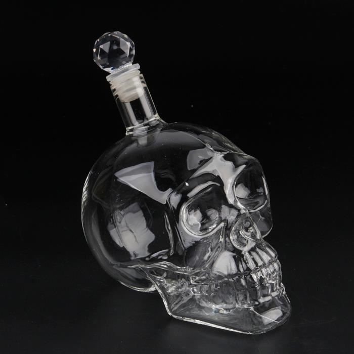 Carafes vin,Verre tête de crâne tasse Vodka Shot whisky vin thé bouteille à boire décanteur - Type Package E 1000ml