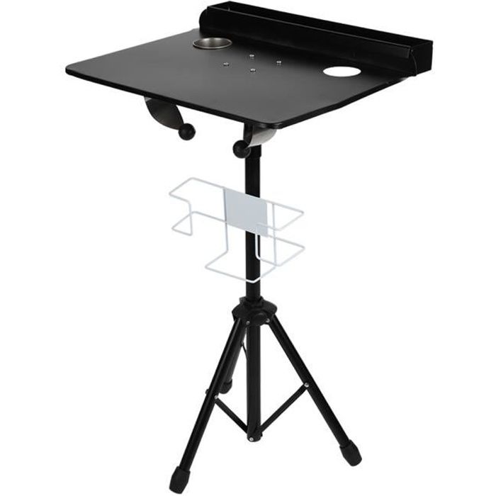Table ordinateur portable réglable bureau de tatouage de support de station de travail mobile de tatouage détachable