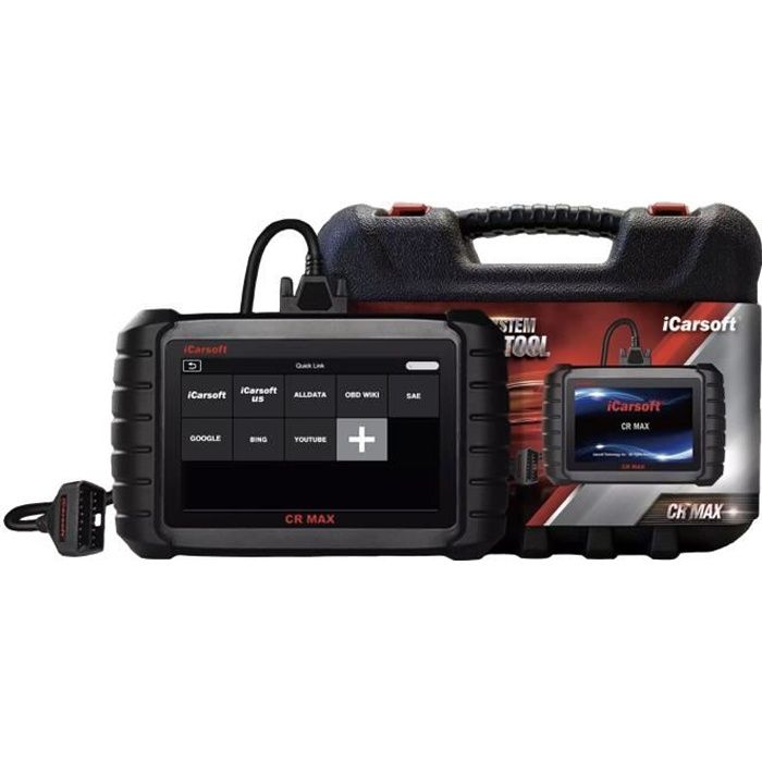 VALISE DIAGNOSTIQUE AUTO PRO MULTIMARQUE OBD2 - ICARSOFT CR MAX 2021