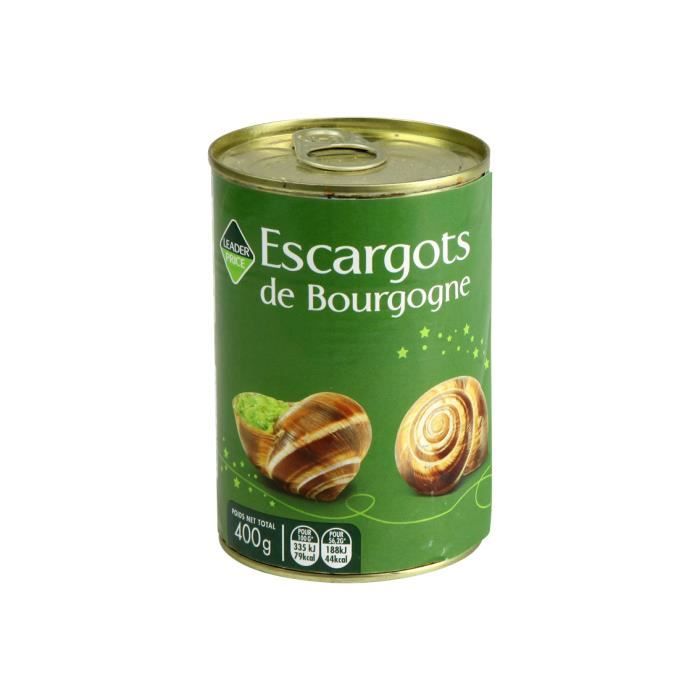 Escargots de Bourgogne Leader Price - 225g