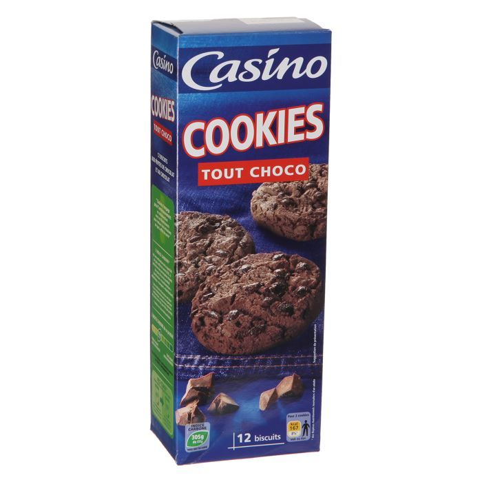 CASINO Cookies Tout Choco - 200 g