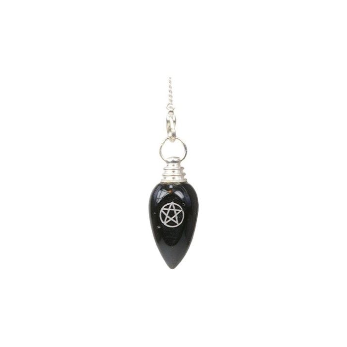 Pendule Onyx - pentagramme