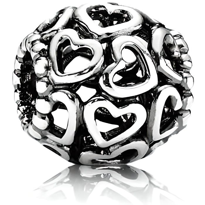 Charms argent PANDORA ouvre ton coeur 790964