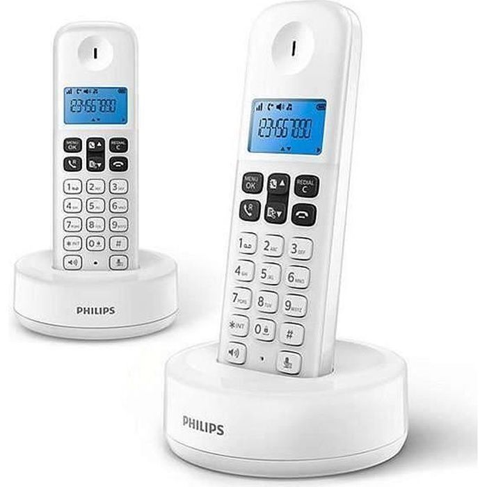 PHILIPS DECT - DECT Blanc - D16 DUO SANS REPONDEUR