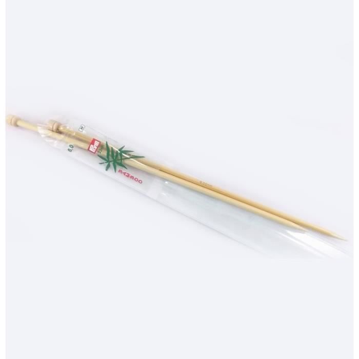 PRYM Aiguilles à Tricoter à Boule Bambou 33 cm 9mm