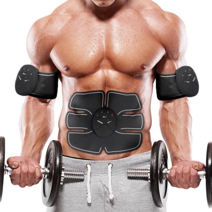 Electrostimulateur, Appareil Abdominal, Smart Ceinture Abdominal Massage Musculaire Bras Multiple Endroit Fitness ou Cuisses Entraîn
