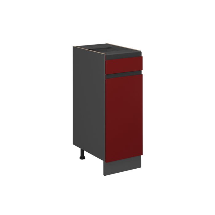 Meuble cuisine R-Line 30cm J-Shape sans PT Rouge/Anthracite Vicco 39759