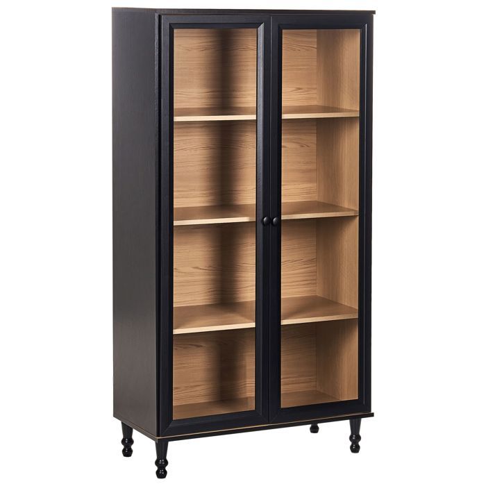 Vitrine en verre TINGLEDALE 80 cm Noir Vitrine en verre TINGLEDALE 80 cm Noir