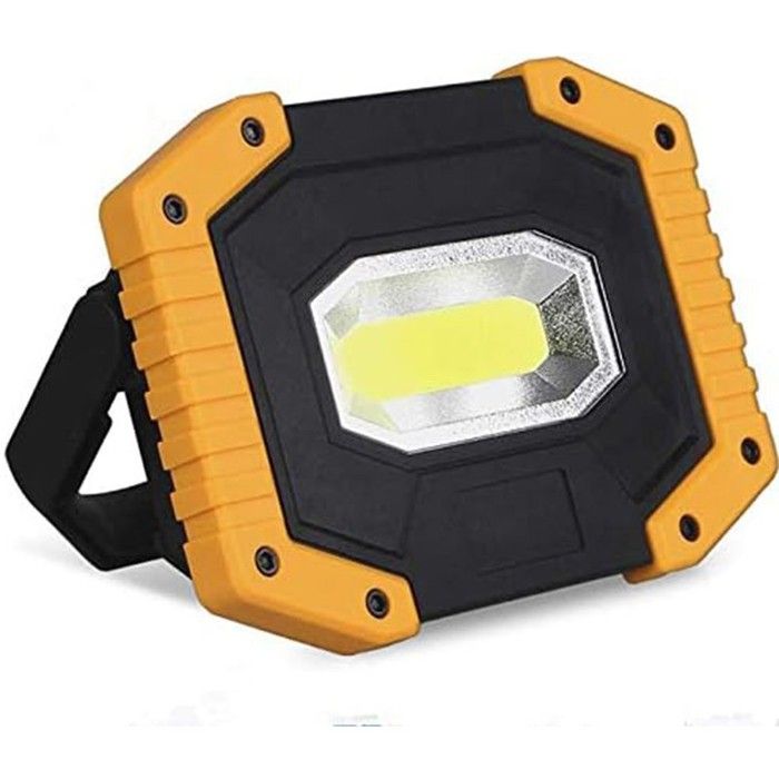 Projecteur LED Rechargeable 30W 2000LM Projecteur Chantier Lumière de Travail 3 Modes Lanterne Portable Projecteur LED USB (1pack)