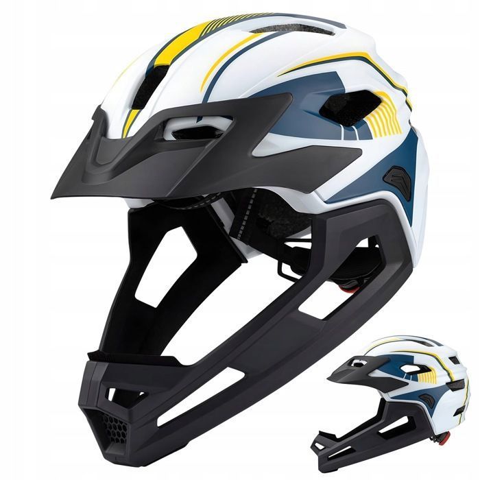 KESSER Casque 2 En 1 Enfant – Mentonnière Amovible, 12 Aérations, Léger 460 G, Taille Réglable, Sac Inclus