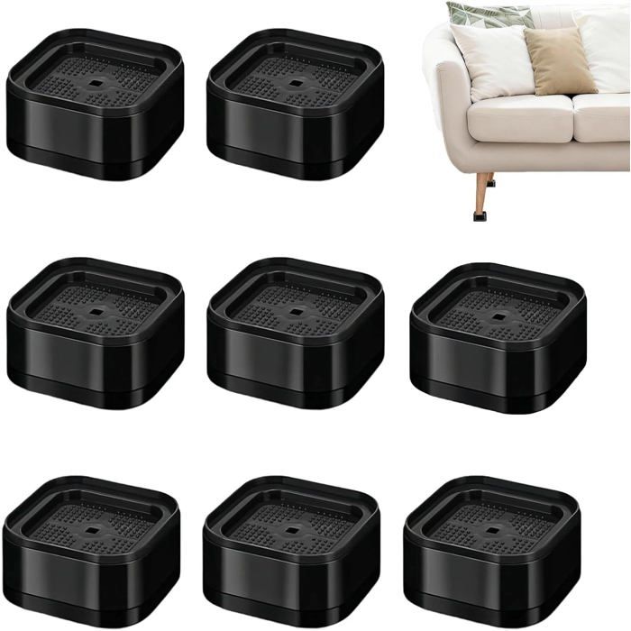 8 rehausseurs pieds lit empilables 3 5 cm diamètre intérieur 5 cm antidérapants chaises canapés .