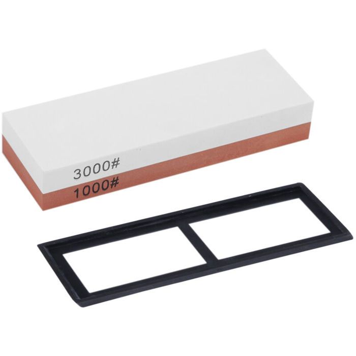 Pierre à aiguiser grain 1000/3000 meule Double face pour cuisine extérieure pierre à aiguiser