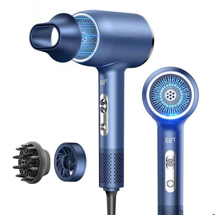 Sèche-cheveux professionale Ionique -2400W - 900 millions dions négatifs - 5VitessesPour MaisonSalon Voyageurs et Coiffeurs