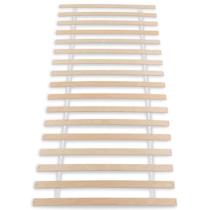 Sommier 100 x 190 et 100 x 200 cm PASIA 17 lattes sans cadre Sommier à lattes pré-percées pour lit vis fournies