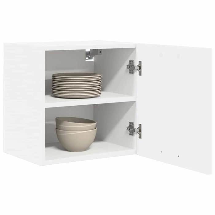 (Vente Chaude)Blanc Placard/Armoire Haut - Armoire suspendue - CLOUD - Cabinet de cuisine - 2 pcs Blanc 40x31x40 cm - Bois dingénie