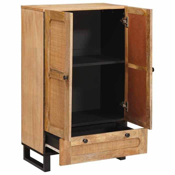Décoratif - Meuble de salon - Haut Armoire - Vidaxl - multi-rangement - Buffet haut Marron 40x33x110  cm - bois de mangue massif841