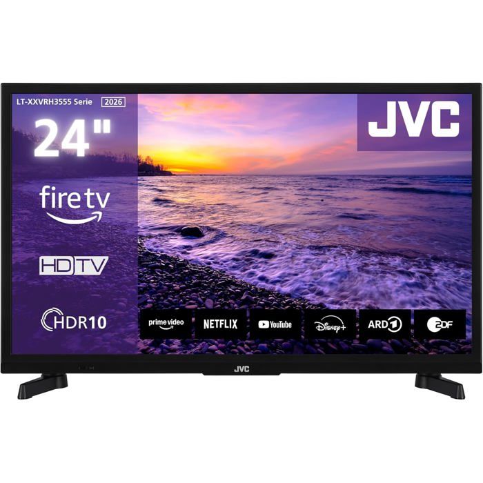 TV LT 24VRH3555 (2026) Fire TV HD Smart TV HDR avec Commande vocale Alexa et Triple Tuner LED