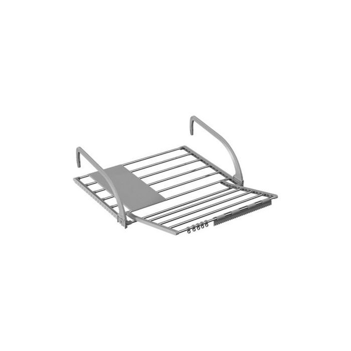 Étendoir radiateur extensible 59x38 cm – idéal pour chaussettes et linge coupe-vent sèche rapidement