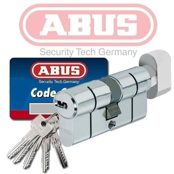 Cylindre De Serrure Haute Sécurité ABUS D6PS 30/30 à Bouton - 10 Clés Fournies