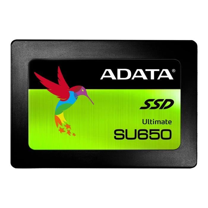 Top achat Disque SSD ADATA Ultimate SU650 Disque SSD 120 Go interne 2.5" SATA 6Gb-s pas cher