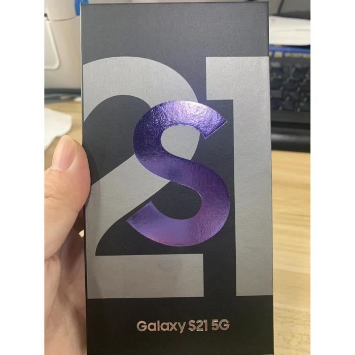 S21 5G (violet) Ajouter des accessoires UE-Chargeur pour Samsung Galaxy S21 5G -S21 + S21 Ultra 5G, boîte d'