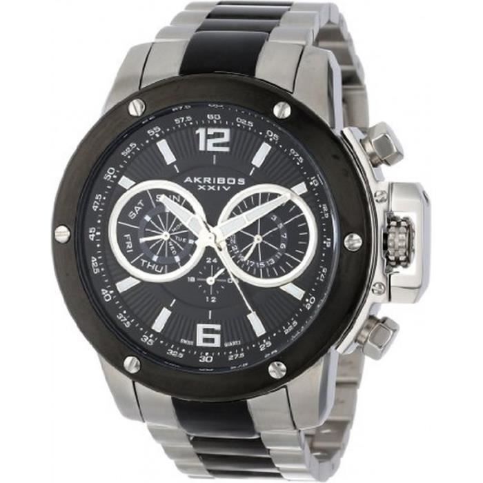 Akribos XXIV AK604SSB Montre Homme Analogique Bracelet Acier Inoxydable , -  Achat/vente montre - Cdiscount