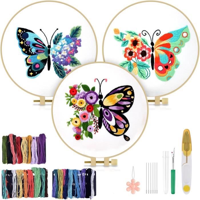 Designer Broder Lessons Kit de Démarrage de Broderie - ZGEER - 3pcs - Instructions Illustrées ...